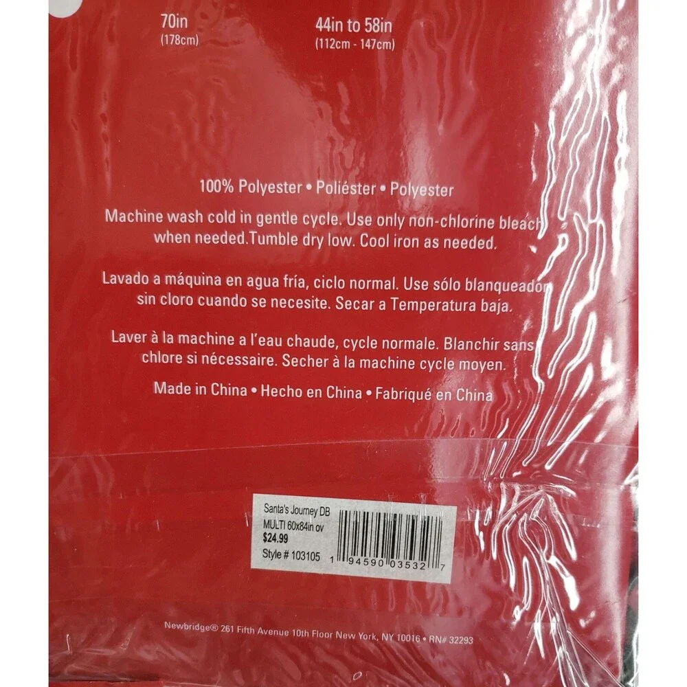 Printed Fabric Tablecloth,60